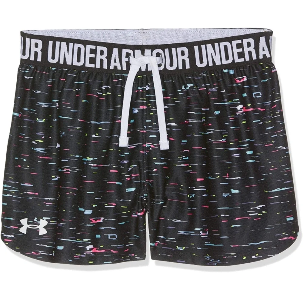 Under Armour Girl’s Play Up Multicolor Printed Shorts Size Youth Medium